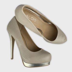 Aldo quartiero heels nude